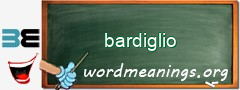 WordMeaning blackboard for bardiglio